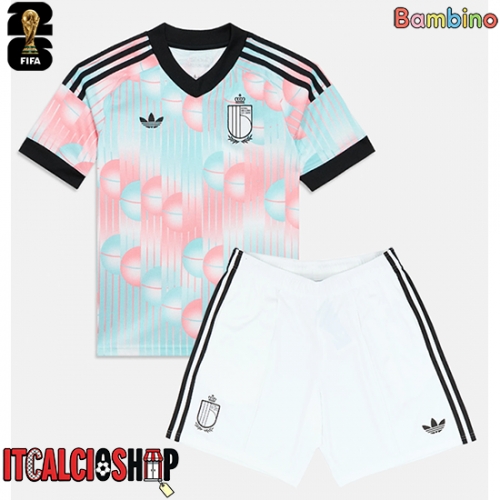 Belgio Seconda Maglia Bambino Mondiali 2026 Manica Corta (+ Pantaloni corti)